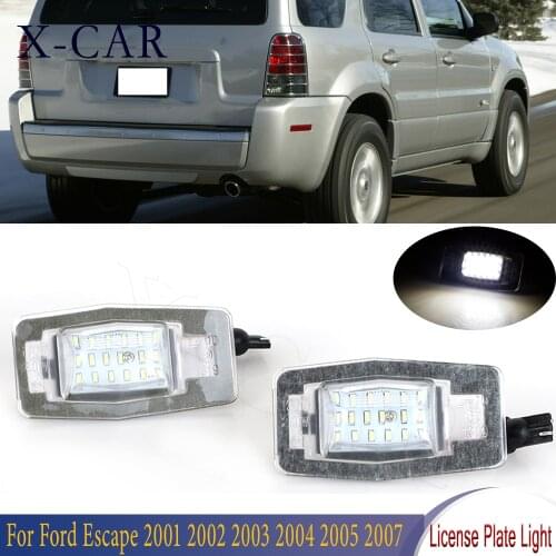 X-CAR LED License-Plate-Light Lamp Led Number Plate Error Free For Ford Escape01-07/Mercury Mariner 05-07/Mazda MPV/Protege