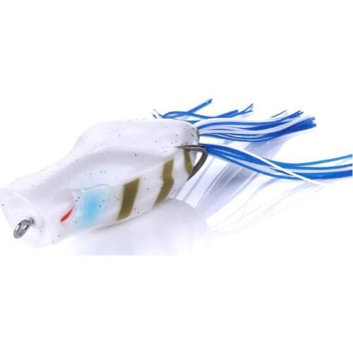YUZI 1pc soft ray frog popper fishing lures 7cm/14g artificial japan hooks wobbler bait carp fishing pesca fishing tackle