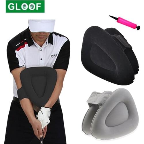 1Set Golf Swing Aids-Soft Air Cushion Golfer Arm Straight Practice Posture Corrector-Golf Swing Gesture Alignment Practice Tool