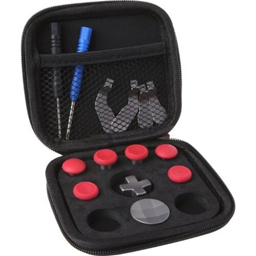 1set Swap Thumb Analog Sticks Grips Stick D-Pad Bumper Trigger Button Paddles Screwdrivers Gamepad Replacement for Wireless