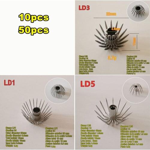10pcs 50pcs Stainless steel squid hooks LD1 LD3 LD5 Big spider Right angle Umbrella tool fishing fish bait lure accessories Jig
