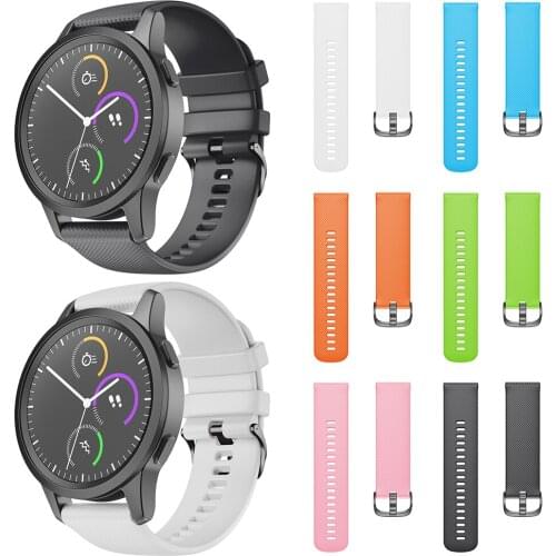 18mm Silicone Sport Strap For Garmin Vivomove 3S Watch Wrist Band Fashion Breathable Replacement Watchbands For Vivomove 4S