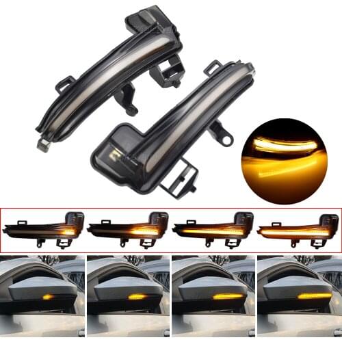 2PCS LED Dynamic Turn Signal Light For Skoda Superb B8 MK3 III 3V A7 2016-2019 Side Mirror Sequential Indicator Blinker Lamp
