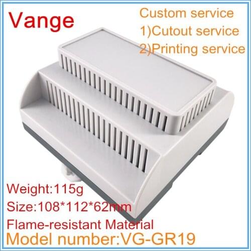 4pcs/lot extruded mould injection 108*112*62mm ABS fireproof plastic instrument housing box for controller electronic device