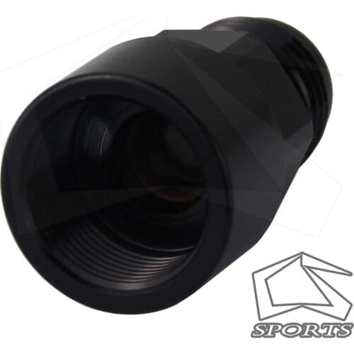 Fuel Line EFI Adapter Fitting Male AN-6 to 5/16 Quick Disconnect Black Screw On