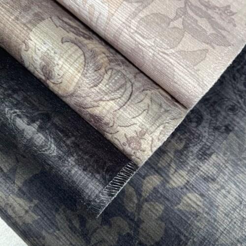 Printed Velvet By Half-yard 100% Pure Microfiber With Performance For Sofa Pillow Home Decoration DIY Sewing Material Use