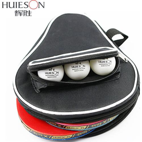 Table Tennis Case Big For 2 Ping Pong Rackets 3 Balls Bat Bag Paddle Case
