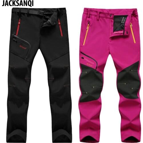 JACKSANQI 2020 Men Women Summer Quick Dry Hiking Pants Breathable Sport Outdoor Trekking Camping Waterproof Male Trousers RA298