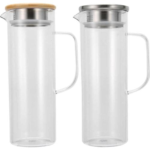 Cold Water Bottle Transparent Juice Jug Large Capacity 1100ML Acrylic for Juice Bottle for Cold Water Container for Restaurant