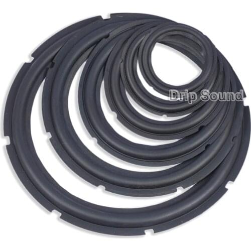 2pcs For 4"/5"/6.5"/8"/10"/12" inch Speaker Rubber Edge Bass Subwoofer Woofer Surround Circle Repairs #2