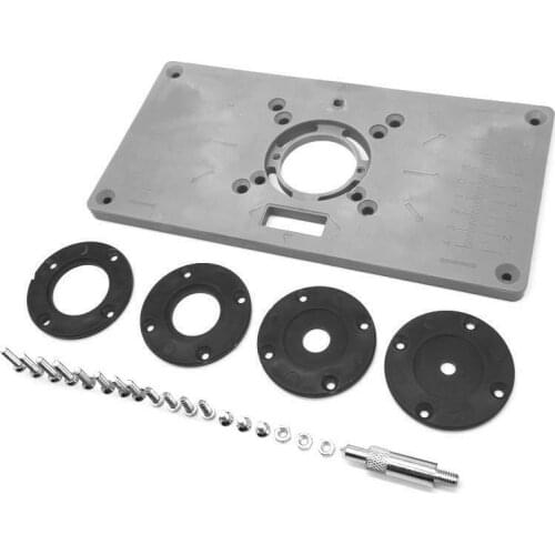 Carpinte ABS Router Table Insert Plate Woodworking Benches Table Saw For Multifunctional Wood Plate Machine Engraving 4 Rings