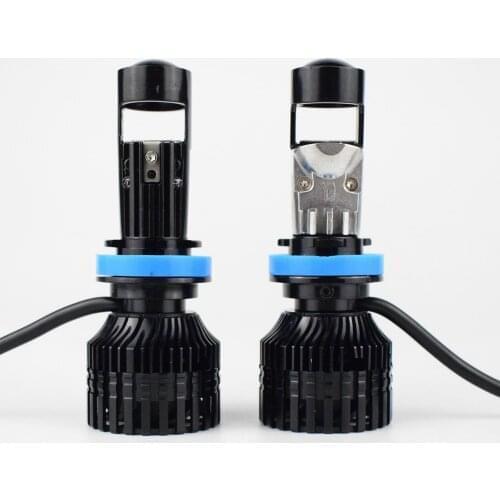 H7 LED Projector Lens Car headlight H7 HB3 HB4 H8 H9 H11 9005 9006 Mini Bi Led Headlight Auto Bulb Lights LHD RHD