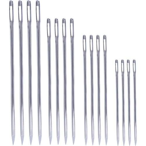 100PCS Leathercraft DIY Triangular Needles Leather Fur Special Stainless Steel Shaped Pin Stitch Needlework 44/58/52/70MM