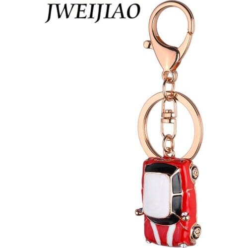 JWEIJIAO Luxury Crystal Multi-function Mini Beetle Car Key Buckle Keychain Exquisite Bag Pendant Car Model Gifts DS04