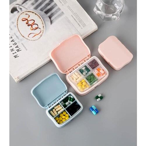 Pill Box Portable Pill Cases Travel Dispenser Storage Container Medicine Colorful Drug Dispenser Packing Container