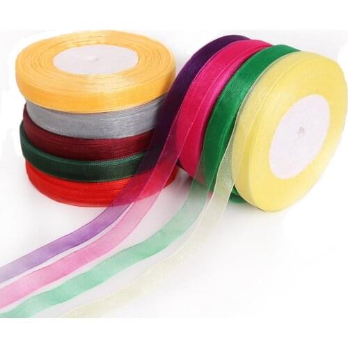 20Yard 3MM Webbing Ribbon Lace Organza Ribbon for Wedding Christmas Party Decorations DIY Bow Craft Card Gifts Wrapping Supplies