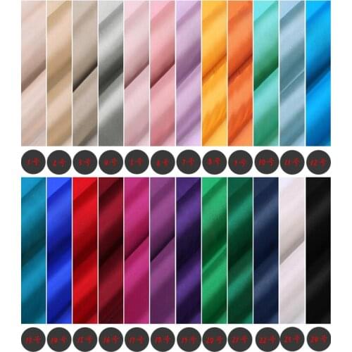 LEO&LIN Summer style 100% silk upscale clothing Linings Fabric Linings Habotai solid material 140 width (1 meter)