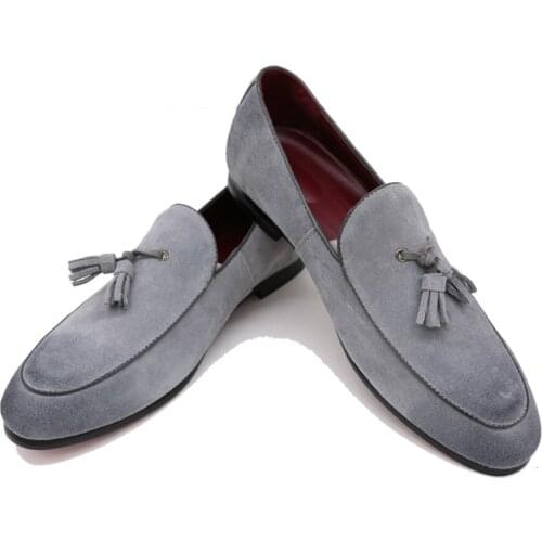 Men Flats Shoes Oxfords Shoes New Arrival Casual Mens Shoes Suede Leather Men Loafers Fashion Low Slip On