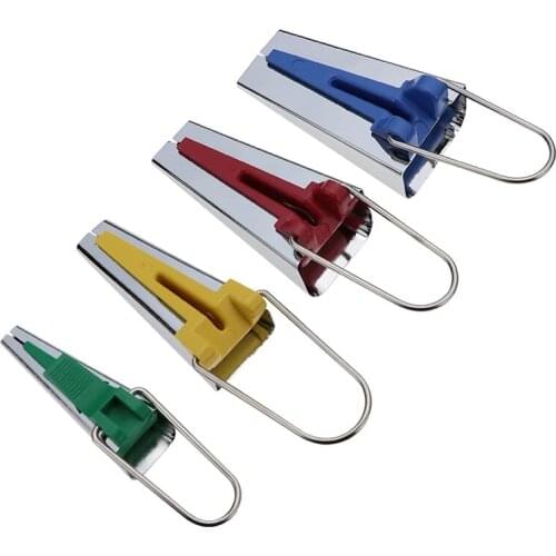 Sewing Bias Tape Makers Set of 5 Sizes Fabric Bias Tape Maker Kit 6 mm 12 mm 18 mm 25 mm DIY Quilting Tools Kit (Assorted Color)
