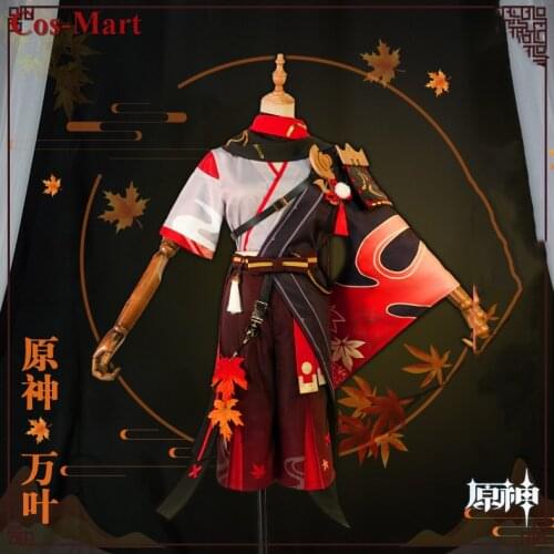 New Game Genshin Impact Kaedehara Kazuha Cosplay Male Fashion Combat Uniform Kimono Activity Party Role Play Clothing S-XL
