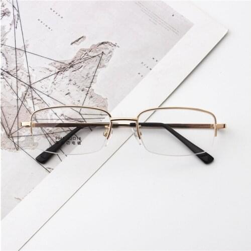 Fashion Trend Retro Metal Anti Blu Light Ultralight Optical Reading Glasses Business for Men Women+1 +1.5 +2 +2.5 +3 +3.5 +4