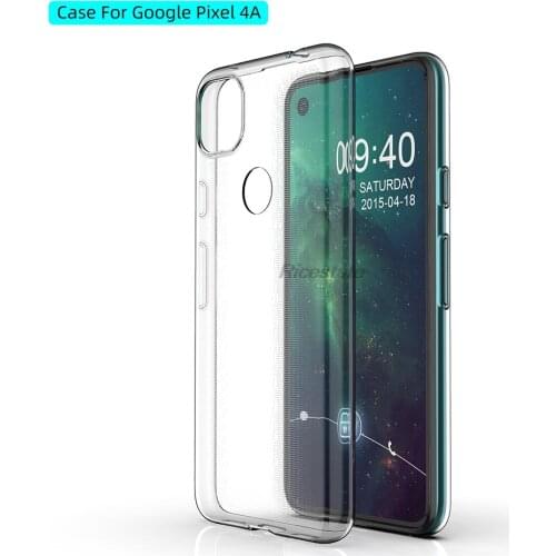For Google Pixel 4A Transparent Soft TPU Dropproof Shockproof Phone Back Case for Google Pixel4A Pixel 4 A Clear Cover Case
