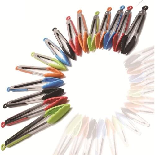 Silicone Barbecue Tongs Salad Bread Tongs Silicone Clamps Can Be Used for Barbecue Parties Daily Household Kitchen Utensils