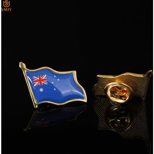 Blue Ensign Union Jack Australian Flag Brooch Lapel Tie/Backpack Decorative Metal Badge Pin Collection