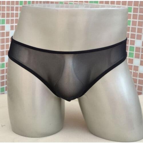 1PCS Brand New Sexy Men See Through Mesh Underwear Breathable Briefs Transparent Erotic Lingerie G-string For Gay Wear F2005