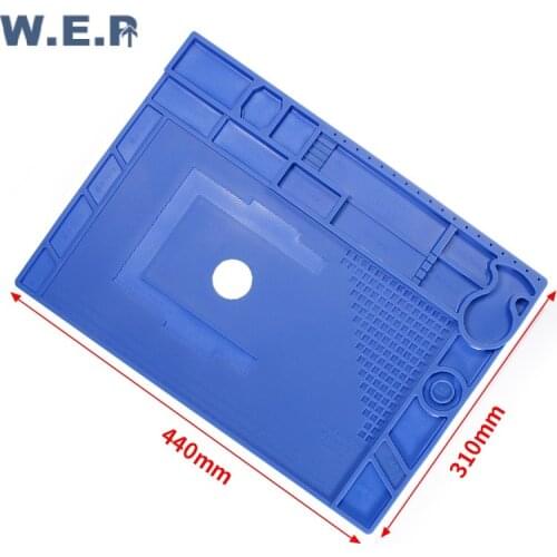 Heat Insulation Pad High Temperature Silicone Mat BGA Maintenance Welding Phone Repair Pad BGA Rework Station