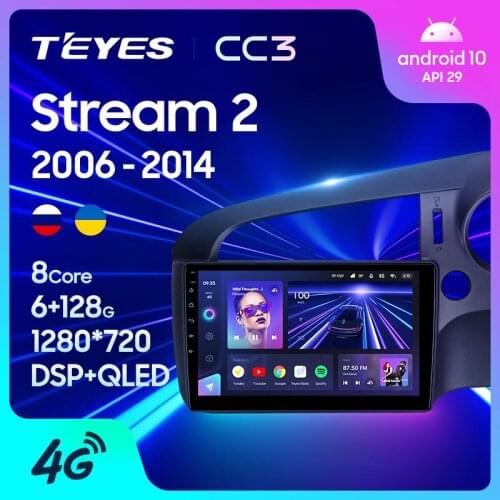 TEYES CC3 For Honda Stream 2 2006 - 2014 Right hand driver Car Radio Multimedia Video Player Navigation stereo GPS Android 10 No 2din 2 din dvd