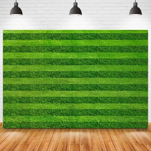 Spring Green Grass Leaves Wall Wedding Backdrop For Photography Football Party Background Newborn Baby Shower Photo Studio Props