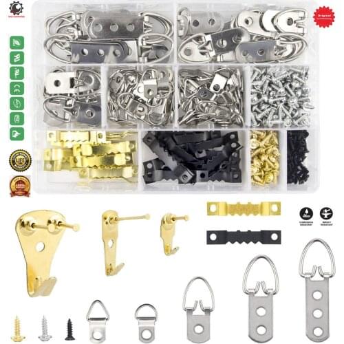 Picture Hangers,Heavy Duty Assorted Picture Hangers Kit with Screws,Assortment Kit,Home Creative Picture Hanging Hardware