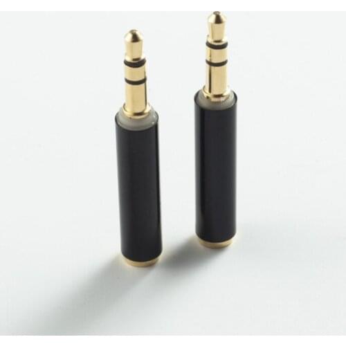 Gold 3.5mm Male 3 Pole to 3.5mm Female 4 Pole Audio Stereo Adapter Plug Converter Headphone Jack