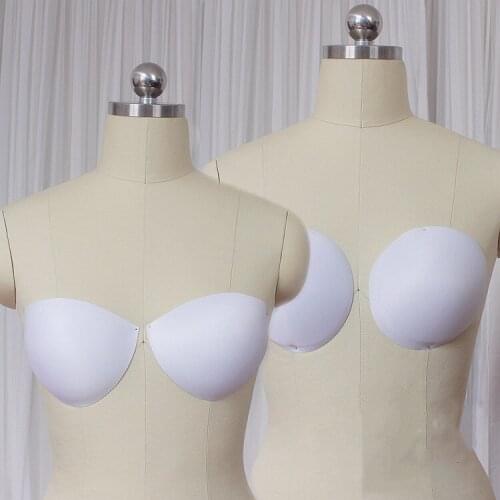 2 pair / wedding special swimsuit chest pad high-grade sponge wedding evening dress semi-circular underwear pad insert chest pad