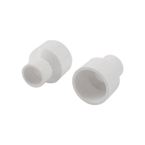 32mm x 20mm PVC Water Pipe Tube Adapter Connectors 2 Pcs