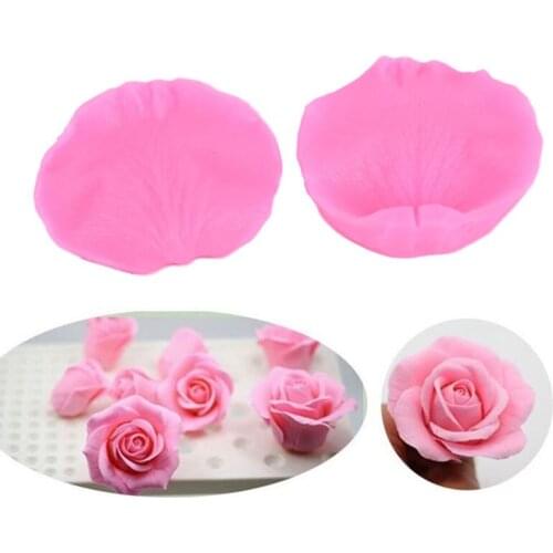 2021 Rose Petals Veiner Sugar Tool Meridians Flower Silicone Cake Mold Sugar Tool