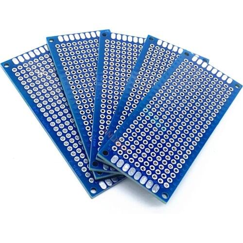 5pcs Electronic PCB Board 3x7cm Diy Universal Printed Circuit Board 30*70mm Double Side Prototyping For Copper Plate