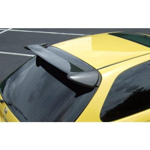Car Accessorie For Honda EK Civic Type-R Carbon Fiber Spoiler Glossy Finish Rear Wing Racing Trunk Kit Boot Lid Part Trim