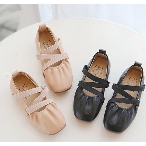 Spring Autumn Girls Ballet Flats Cross-tied Princess Shoes Bling Girls Dance Shoe Shallow Kids Flats Glitter Toddlers Baby Child