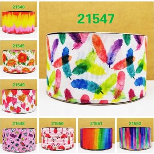 Free shipping 2018 new arrival ribbons Hair Accessories ribbon 10 yards printed grosgrain ribbons 21547