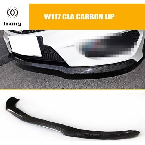 W117 C117 AMG Style Carbon Fiber Front Lip Spoiler for Benz C117 W117 CLA250 SPORT CLA45 AMG 2014 2015 2016