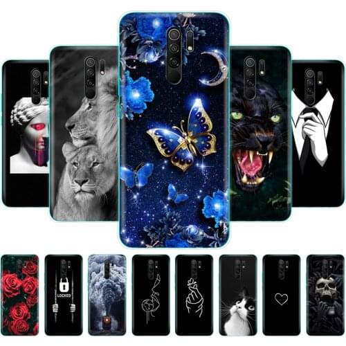 For xiaomi redmi 9 Case Silicon Back Cover Phone Cases For redmi 9 Soft Case 6.53 inch etui coque bumper shockproof protective