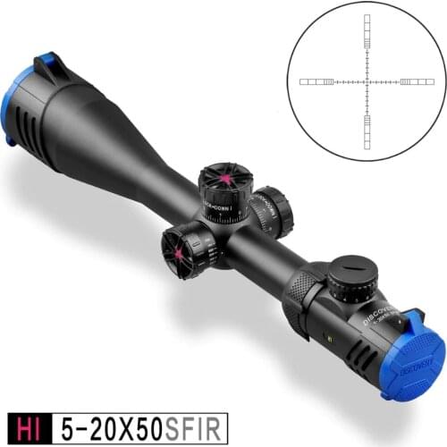 DISCOVERY HI 5-20X50 SF HK rifle scope with Half MIL-DOT reticle Illuminated R&G best for hunting optical sight