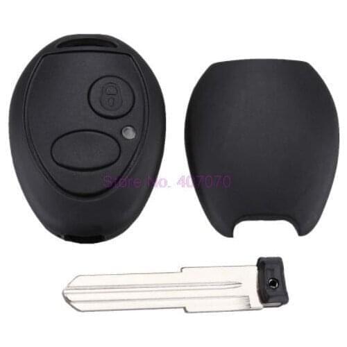 By DHL or Fedex 50pcs 2 Button Key Fob Case Shell Uncut Blade For Land Rover for Rover 2