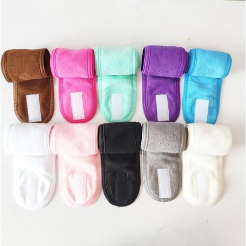 Hot sale spa head band 10 colors available MOQ10 pcs color mix
