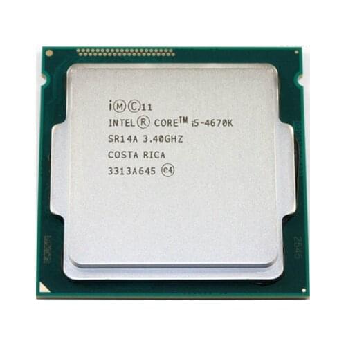 INTEL Core i5-4670K i5 4670K I5 4670K 3.4GHz/6MB /4 cores /Socket 1150/5 GT/s)Quad Core Desktop CPU SR14A can work