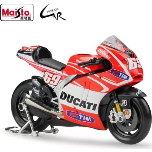 Maisto 1:10 Model Car Simulation Alloy Metal Toy Motorcycle Childrens Toy Gift Collection DUCATI Desmosedici MotoGP 2013
