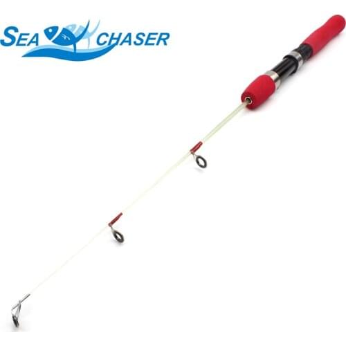 NEW 2pcs 60cm 80cm 100cm Winter Ice fishing rod Fishing Tackle Ultra-light Travel Spinning Rod Free shipping