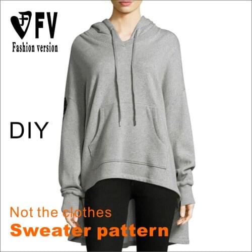 New style womens fashion sportswear loose jacket and guardian clothes pattern 1:1 sewing design drawing BWY-11
